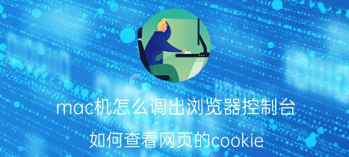 mac机怎么调出浏览器控制台 如何查看网页的cookie？